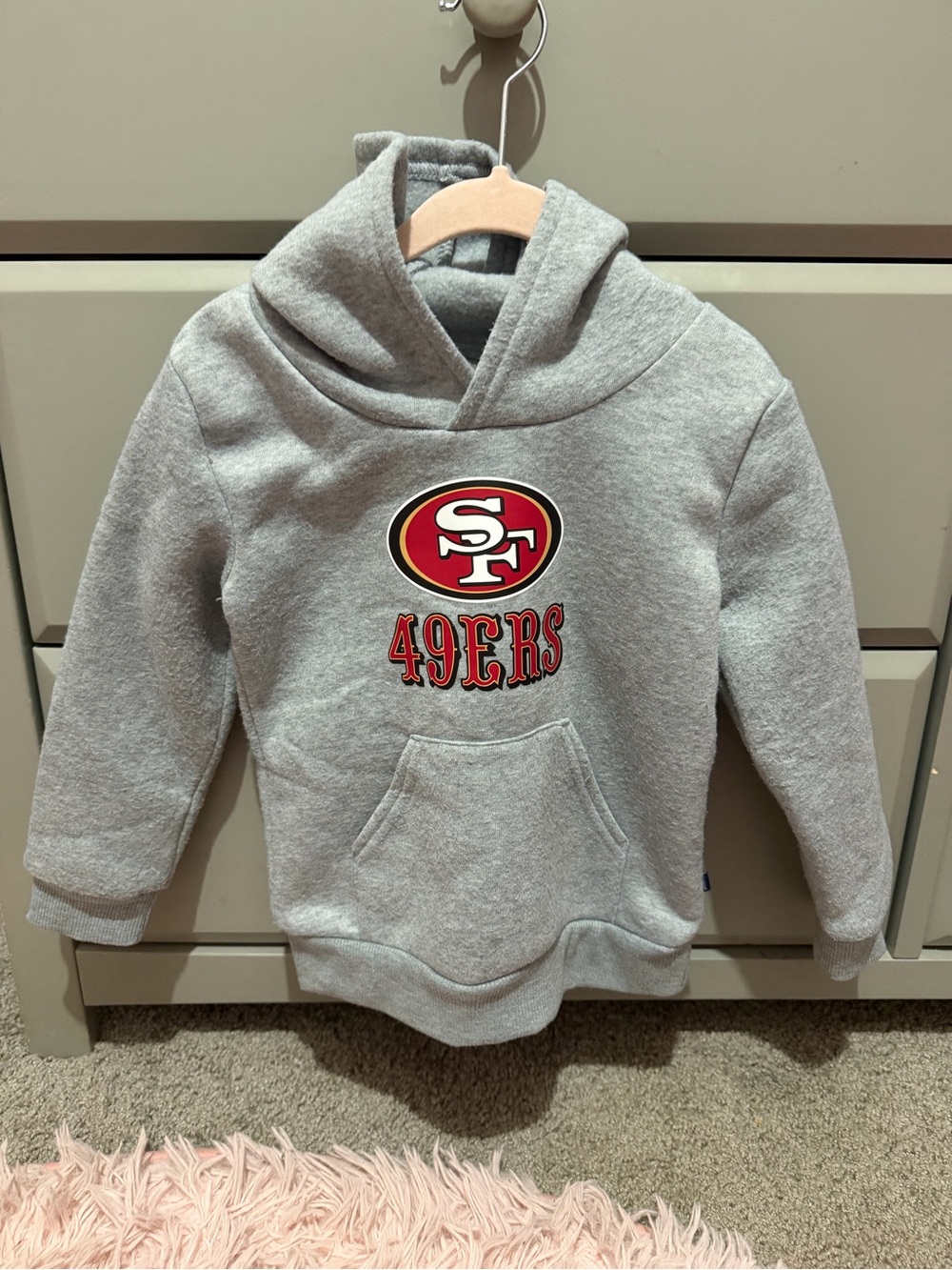 Kids Gray 49ERS Hoodie Sweatshirt